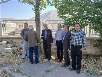بازدید دکتر جنتی معاون پشتیبانی دانشگاه